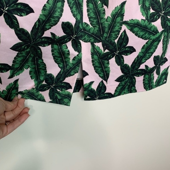 St. John Spring 2018 Tropical Palm Leaf Sheath Dress Size 8 - Picture 6 of 10